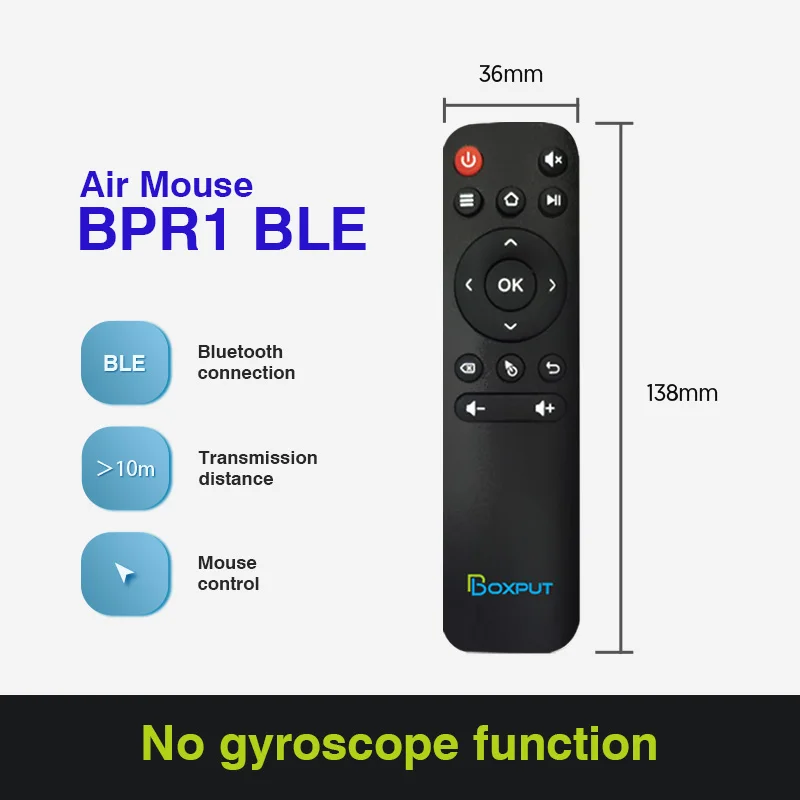 BT BPR1 BPR1S Plus BLE 5 0 Air Mouse Bluetooth 2 4G беспроводной голосовой пульт дистанционного