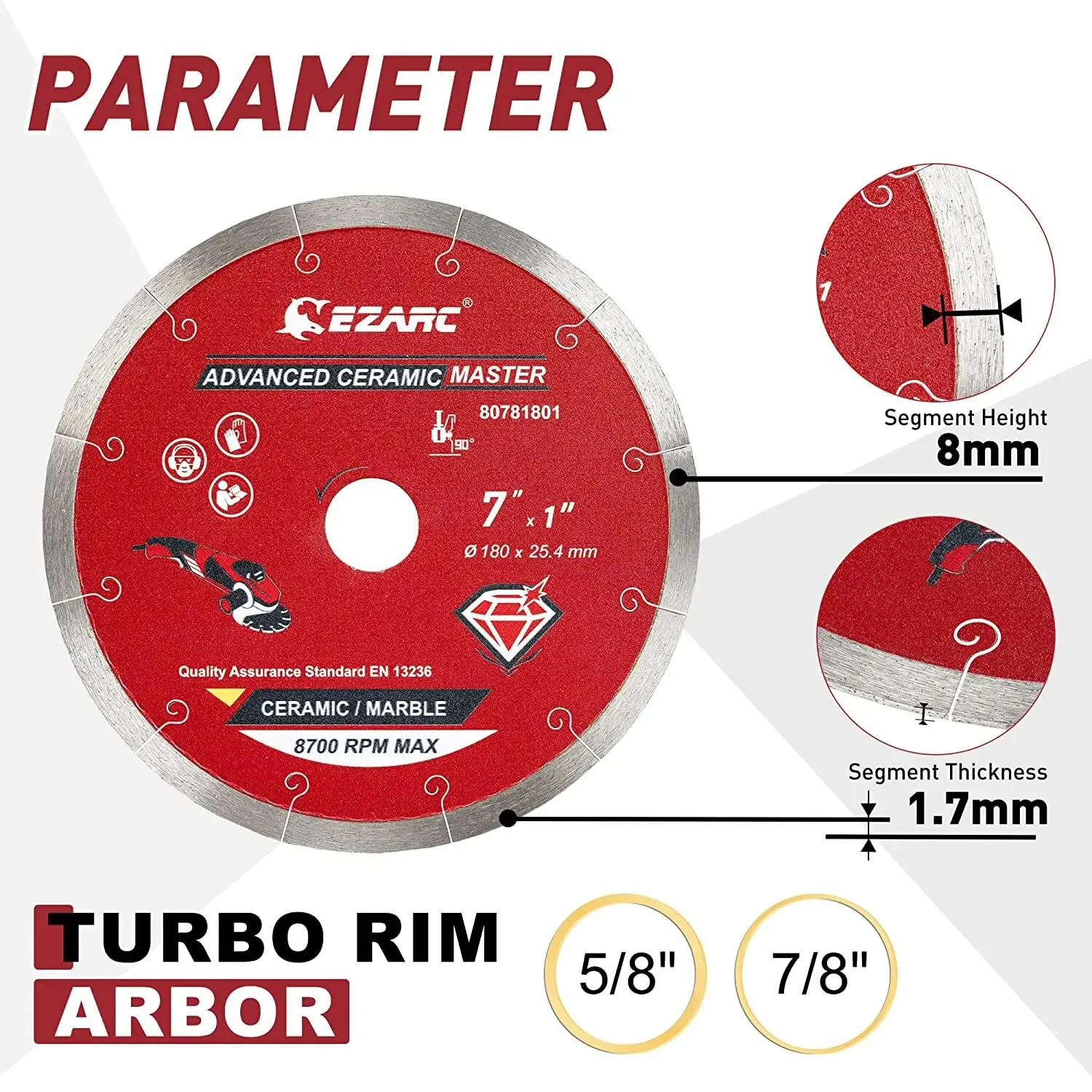 Усовершенствованное Алмазное Пильное Полотно 180 Мм/250 Мм Для Влажной Резки