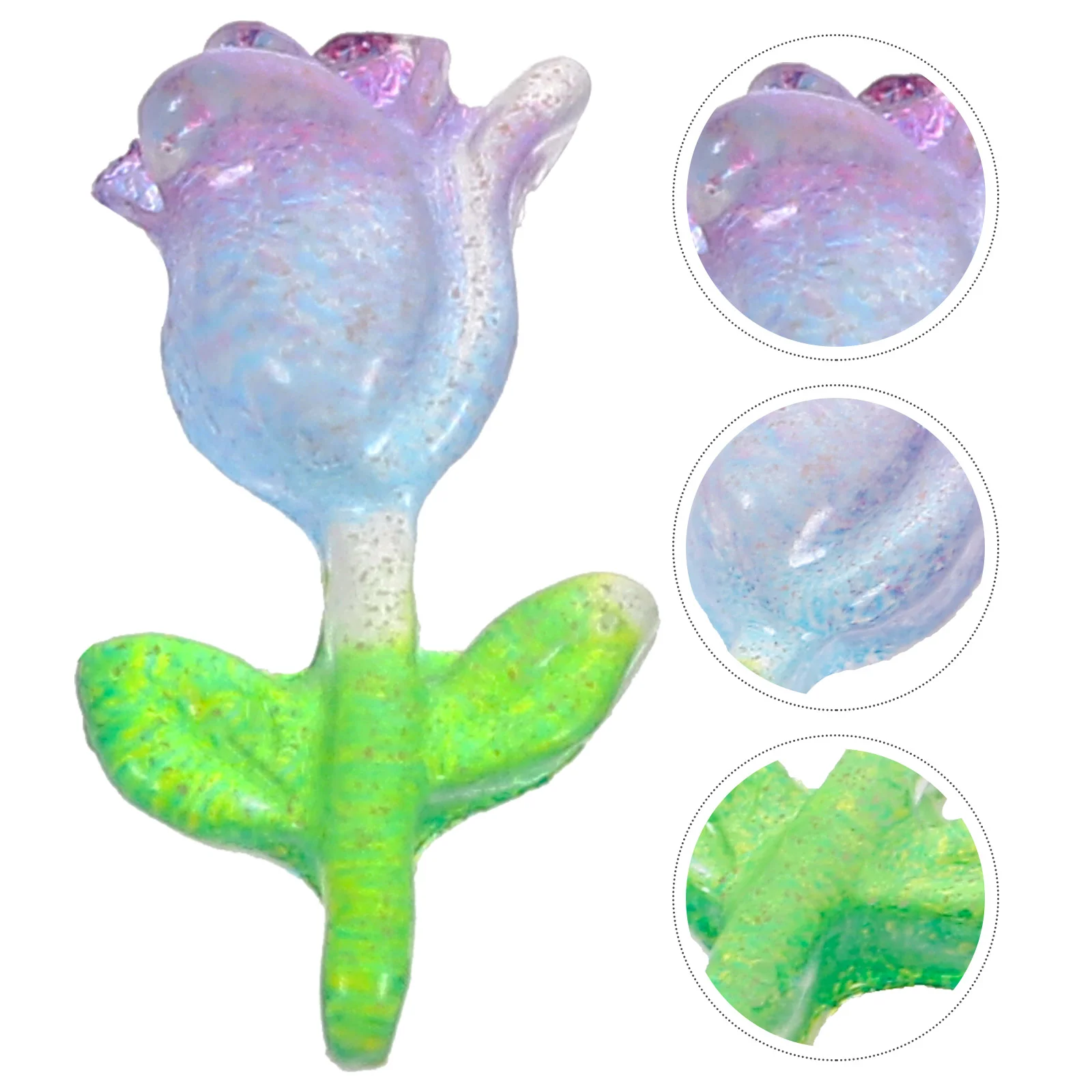 

60 Pcs Nail Art Supplies 3d Charms Tulip Flowers Nails Resin Decoration Bulk Jewels Gems