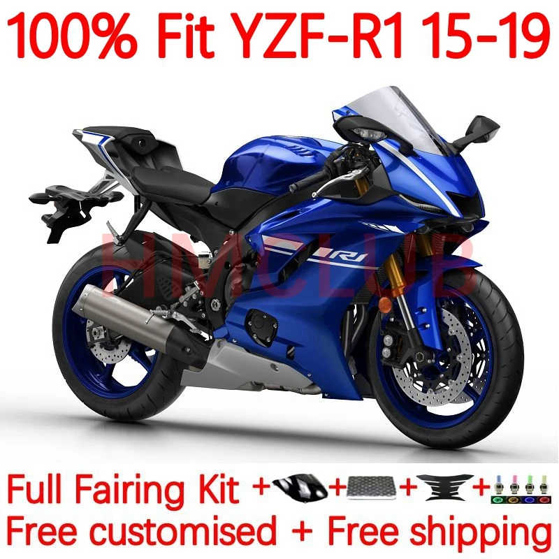 

Injection For YAMAHA YZF-R1 YZF 1000 R1 R 1 YZFR1 2015 2016 2017 2018 2019 YZF1000 15 16 17 18 19 Fairings 29No.15 metal blue