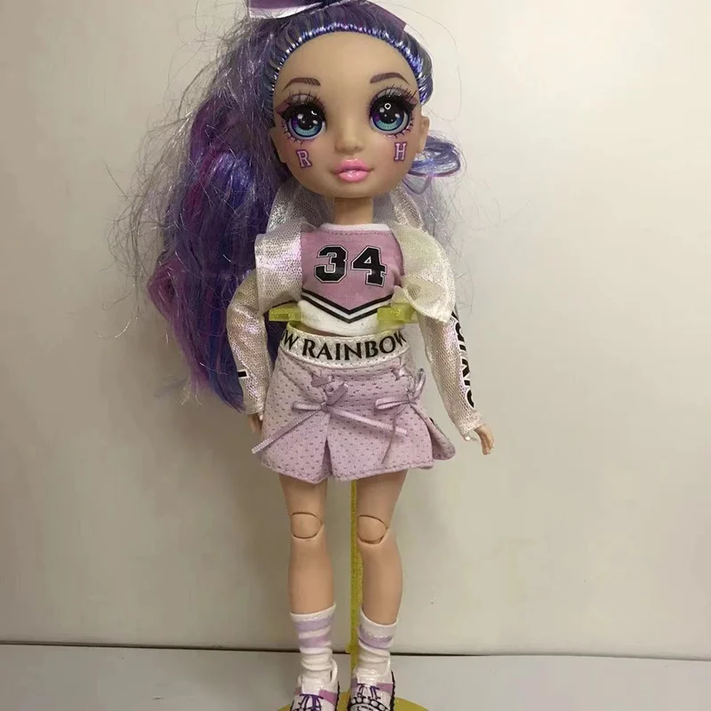 Ограниченная поставка 1/6 кукольный набор радужные волосы с оригинальной одеждой