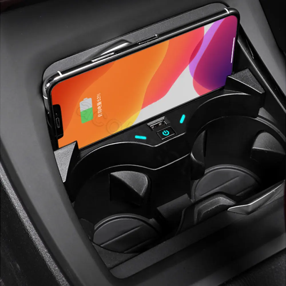 15 Вт автомобильное беспроводное зарядное устройство для BMW X1 F48 F49 X2 F39 2016 2017 2018 2019 2020 2021 держатель телефона с креплением зарядные аксессуары для интерьера