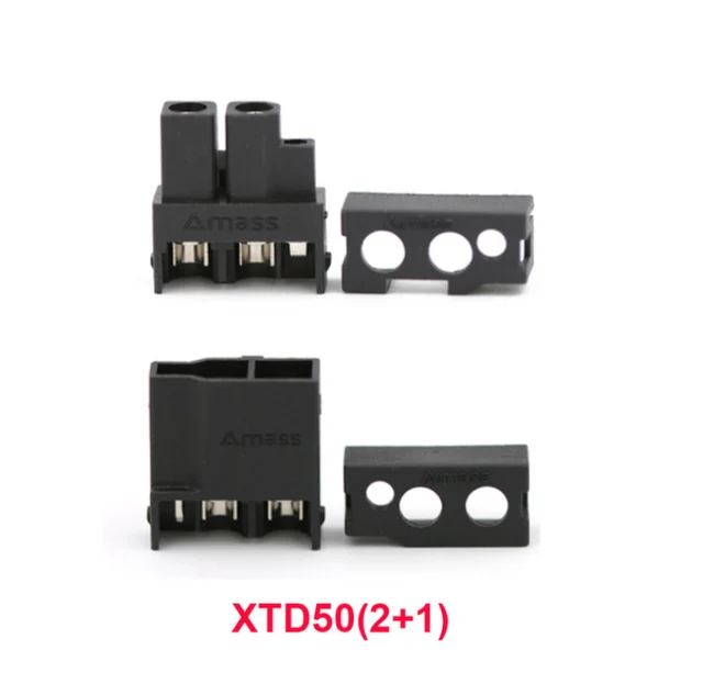 XTD50 2+1 pins male + female