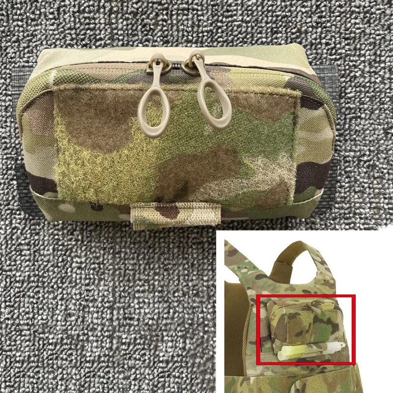 

Tactical Map Admin Bag Military Vest Expansion Multicam Chest Panel Hanging Pouch Storage Gear