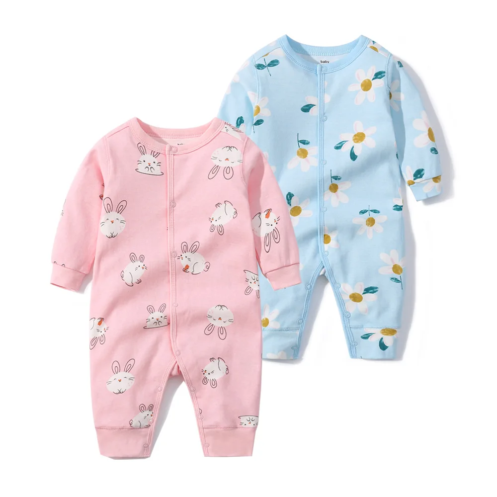

Newborn Baby Rompers 0-2Y Babies Onesie Cute Cartoon Clothes Long Sleeve Spring/Fall Jumper Infant Boy/Girl Jumpsuits