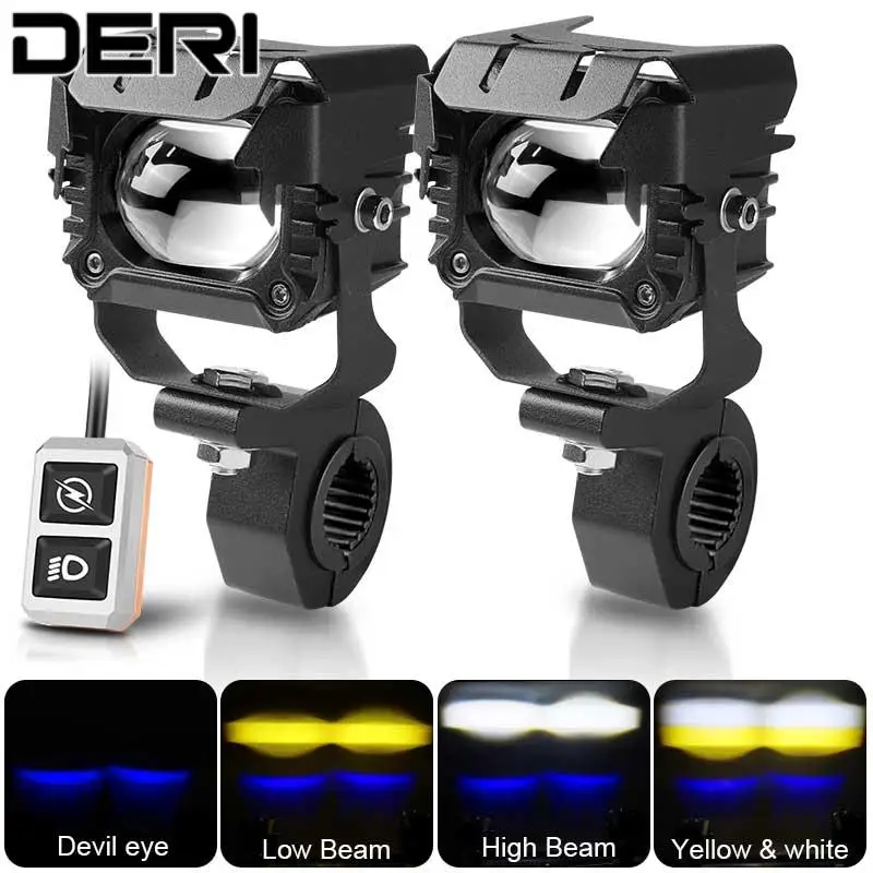 

Лампы налобсветильник светодиодные «Демон глаз» для мотоцикла, 12 В, 24 В