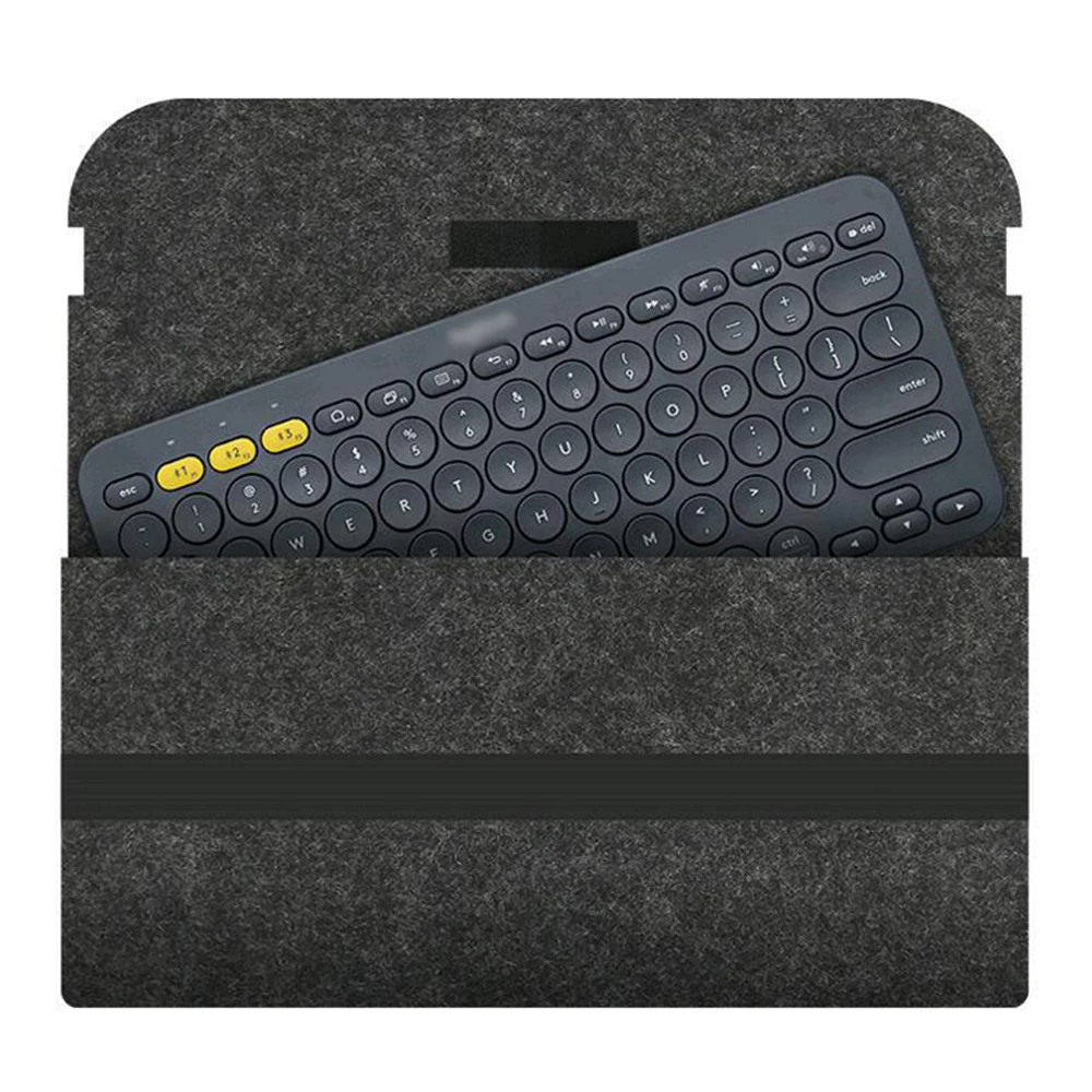 

Laptop Keyboard Bag Cover For Logitech K470 K580 Case Felt Cloth Protective Case for Logitech K380 Keyboard Storage Bag Tablet