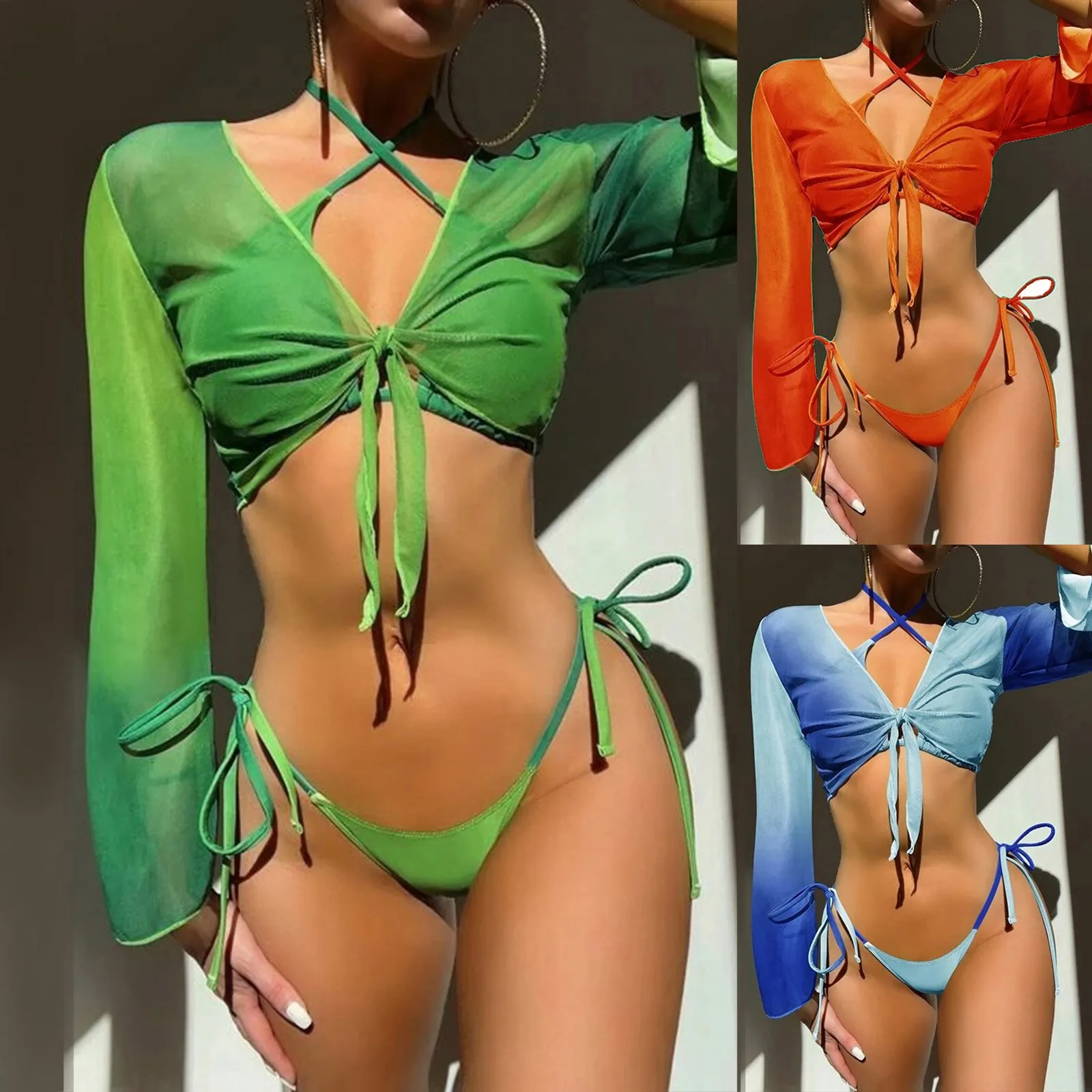 

Женский сексуальный модный раздельный купальник бикини