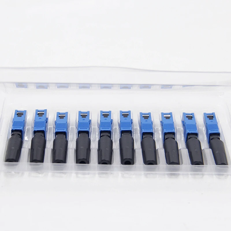 99% Success Embedded SC UPC Fiber Optic Fast Connector FTTH SM MM fiber optic SC quick connector adapter Field Assembly