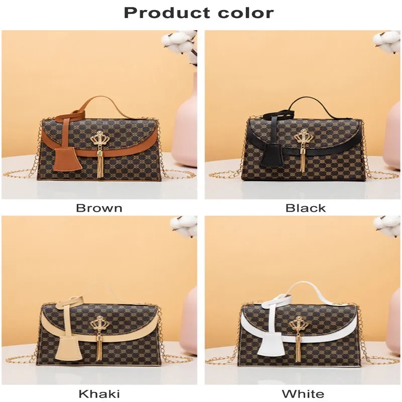 Chain Shoulder Bag Messenger Tote Crossbody HandBag Ladies Leather Female Flap Designed Clutch Wallets High Quality