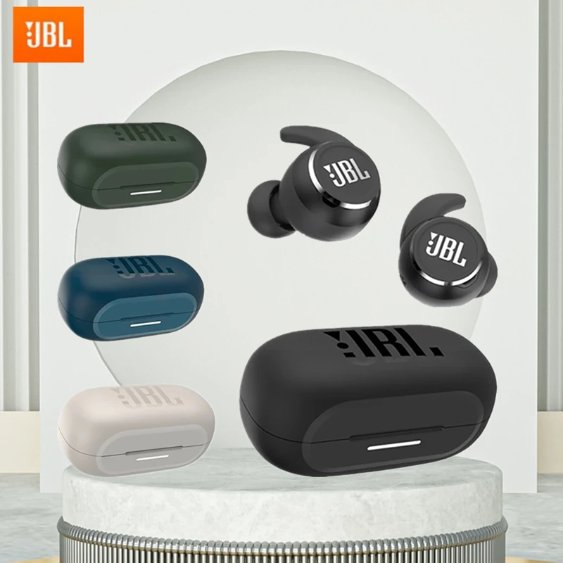 JBL Sports Bluetooth Headphones Active Noise Cancelling Wireless Earphones Waterproof Earbuds With Charging Case REFLECT MINI NC