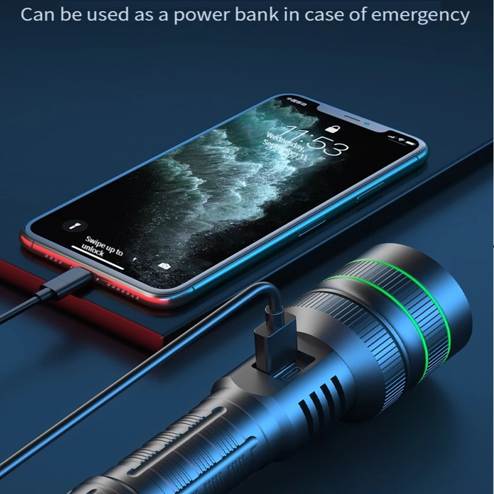 Перезаряжаемый светодиодный фонарик LM