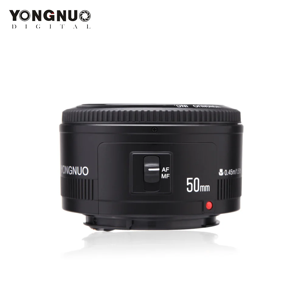 

RU YONGNUO YN50mm f1.8 Auto Focus Lens for Canon EOS 60D 70D 5D2 5D3 600d DSLR Cameras Lens YN EF 50mm f/1.8 AF Lens