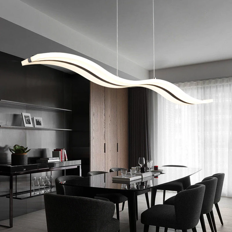 

Современные светодиодные люстры для гостиной, столовой, Потолочная люстра для кухни, подвесной светильник с регулируемой яркостью, комнатное освещение, светильник