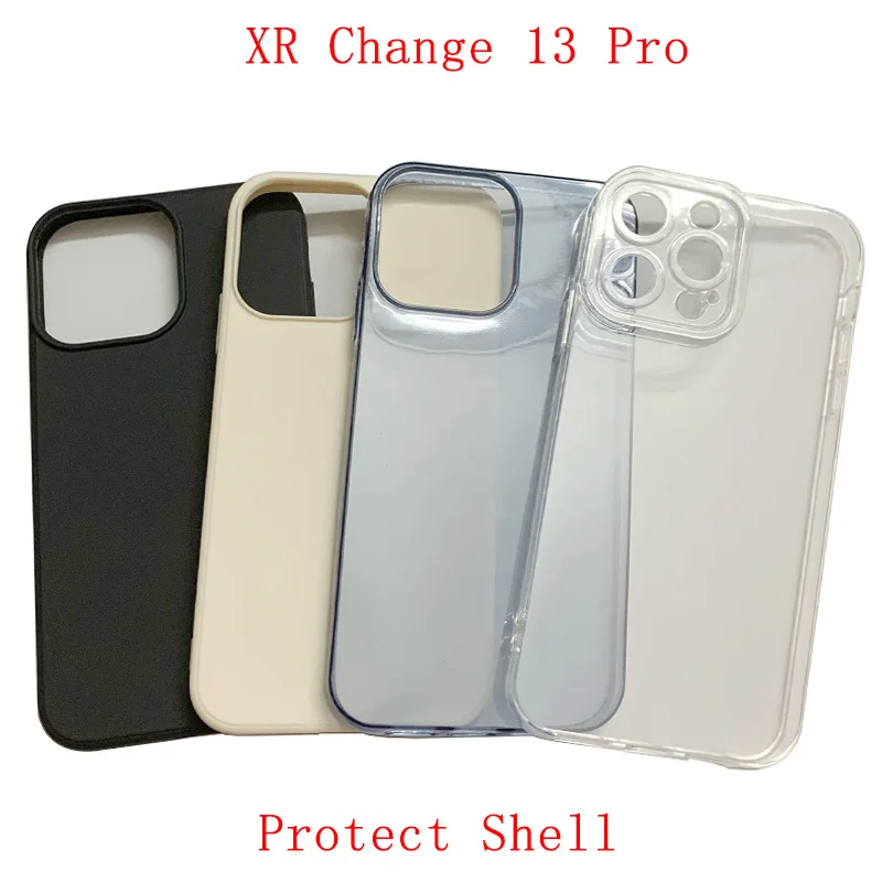 

Мягкий чехол с полной защитой из углеродного волокна ТПУ силиконовый матовый чехол для телефона iPhone XR как 13 Pro сменный защитный чехол