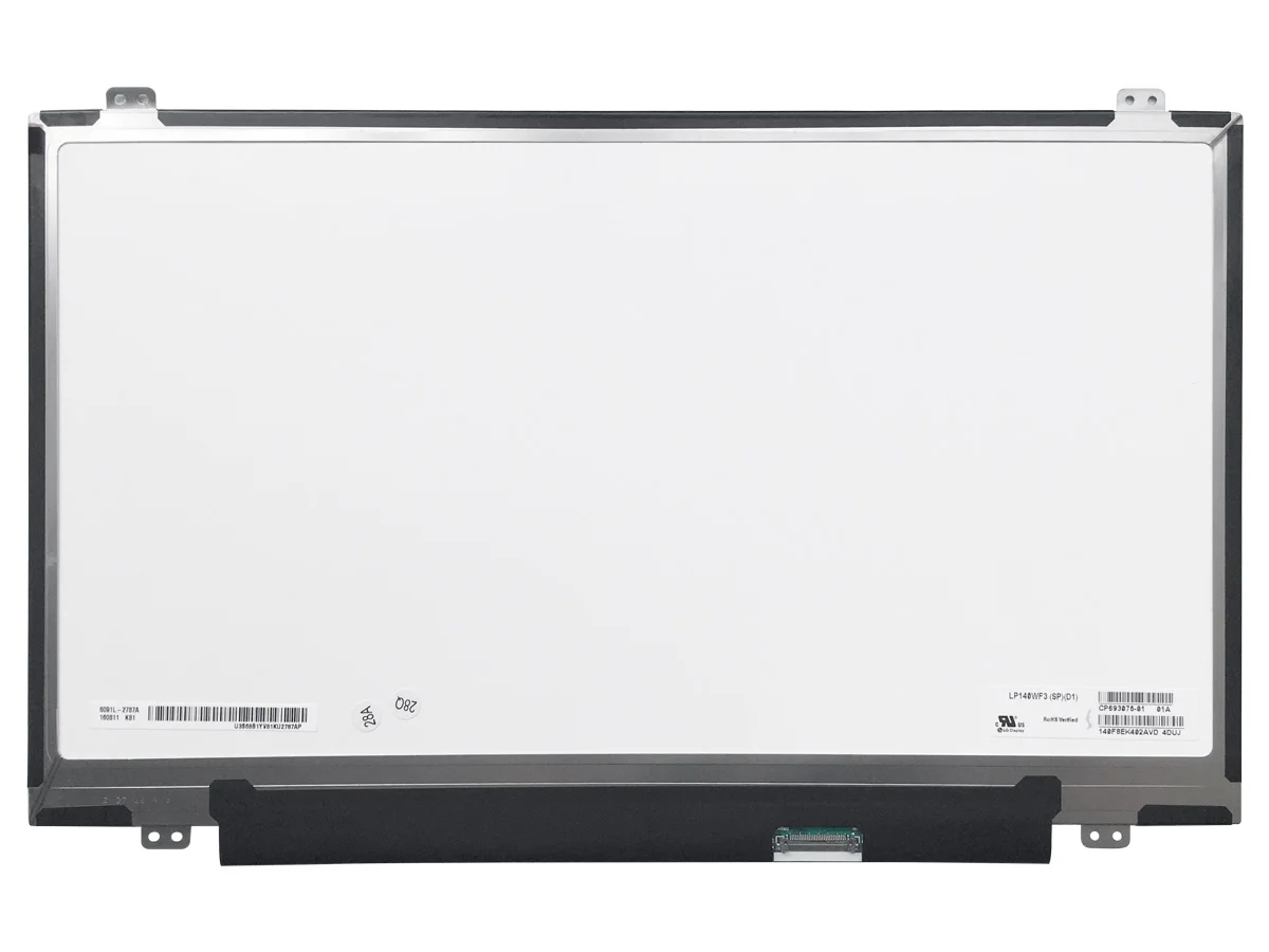 

LP140WF3-SPD1 LP140WF6 SPF1 B140HAN01.3 Matte 30Pin 1920X1080 Matrix 72% NTSC IPS Display