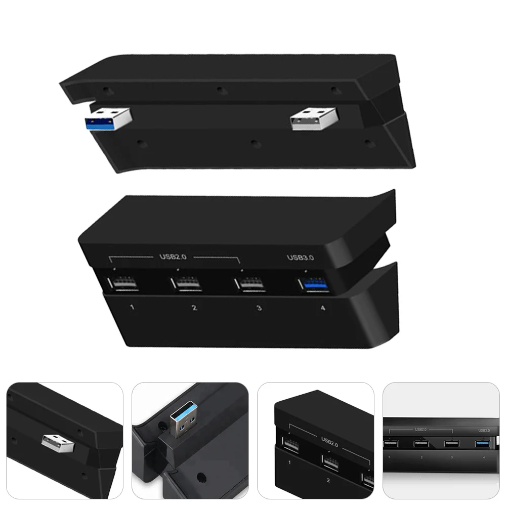 

Game Console USB Hub Compatible for PS4 Slim USB Expander Splitter Accessory