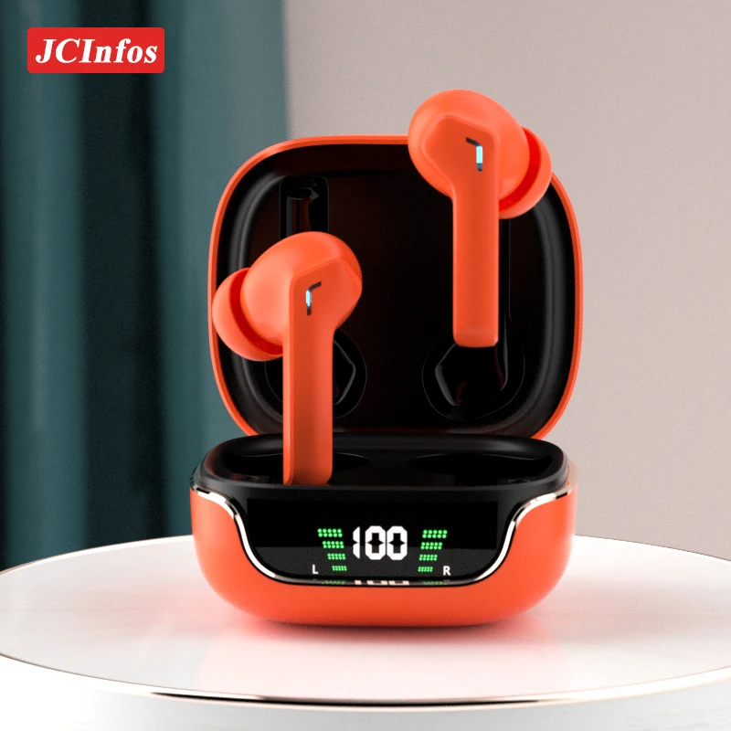 Модная Беспроводная Bluetooth-гарнитура с микрофоном, наушники Enc, двойной режим, игровые наушники с низкой задержкой, цветная зарядная коробка, ...