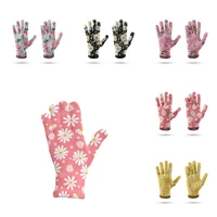 daisy printed gloves for women outdoor cycling running harajuku gloves touching screen compressed elastic female gloves