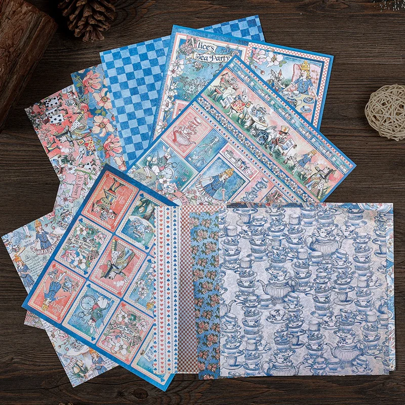 15 шт. в стиле ретро Dreamwalk Сказочная страна девушка послеобеденный чай из материала «сделай сам» Скрапбукинг база коллаж альбом ярлык подарочная упаковка