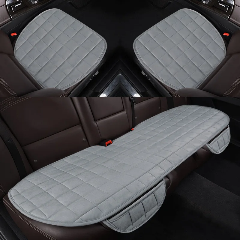 

High Quality Car Seat Cushion Soft and Comfortable Short Plush Seat Cover Universal Backless Car Seat Cushion Protector