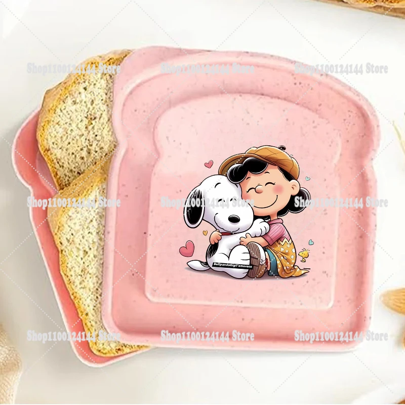 

Snoopyed Sandwich Containers Lunch Box Storage Box with Lid Girl Boy Portable Food Storage Case Reusable Microwave Lunch Case