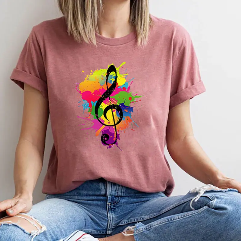 

Футболка женская с круглым вырезом, из натурального хлопка, с коротким рукавом