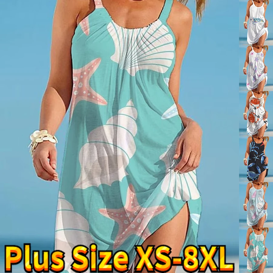 

Винтажная Юбка До Колена, летнее элегантное платье, женская облегающая юбка с круглым вырезом, сарафан, Повседневная Уличная юбка без рукавов с 3D принтом