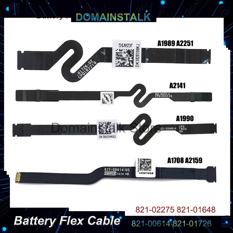 

Battery Flex Cable For MacBook Pro A1708 A1989 A1990 A2141 A2159 A2251 A2289 A2338 A2442 A2485 821-02275-A 821-00614-05