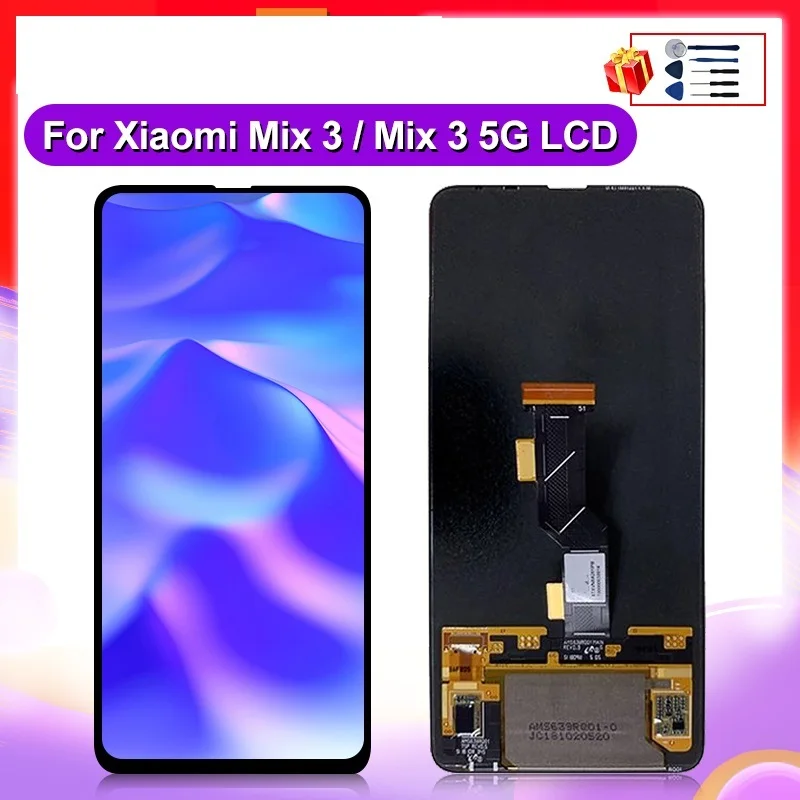 

ZUIDID 6,39 "Super AMOLED для Xiaomi Mix 3 ЖК-дисплей сенсорный экран дигитайзер mix3 в сборе для MI MIX 3 LCD запасные части