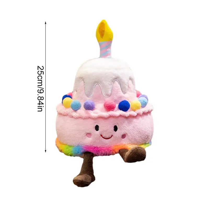 Игрушка для торта первого дня рождения. Плюшевая кукла в форме торта. Музыкальная