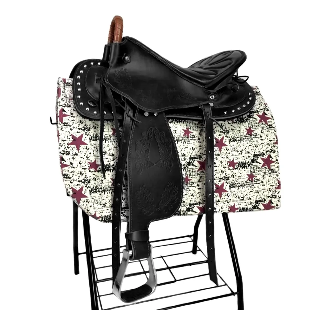 

Седло для верховой езды, полный комплект аксессуаров из чистой воловьей кожи, седло для туристов, Монголия, оборудование для верховой езды