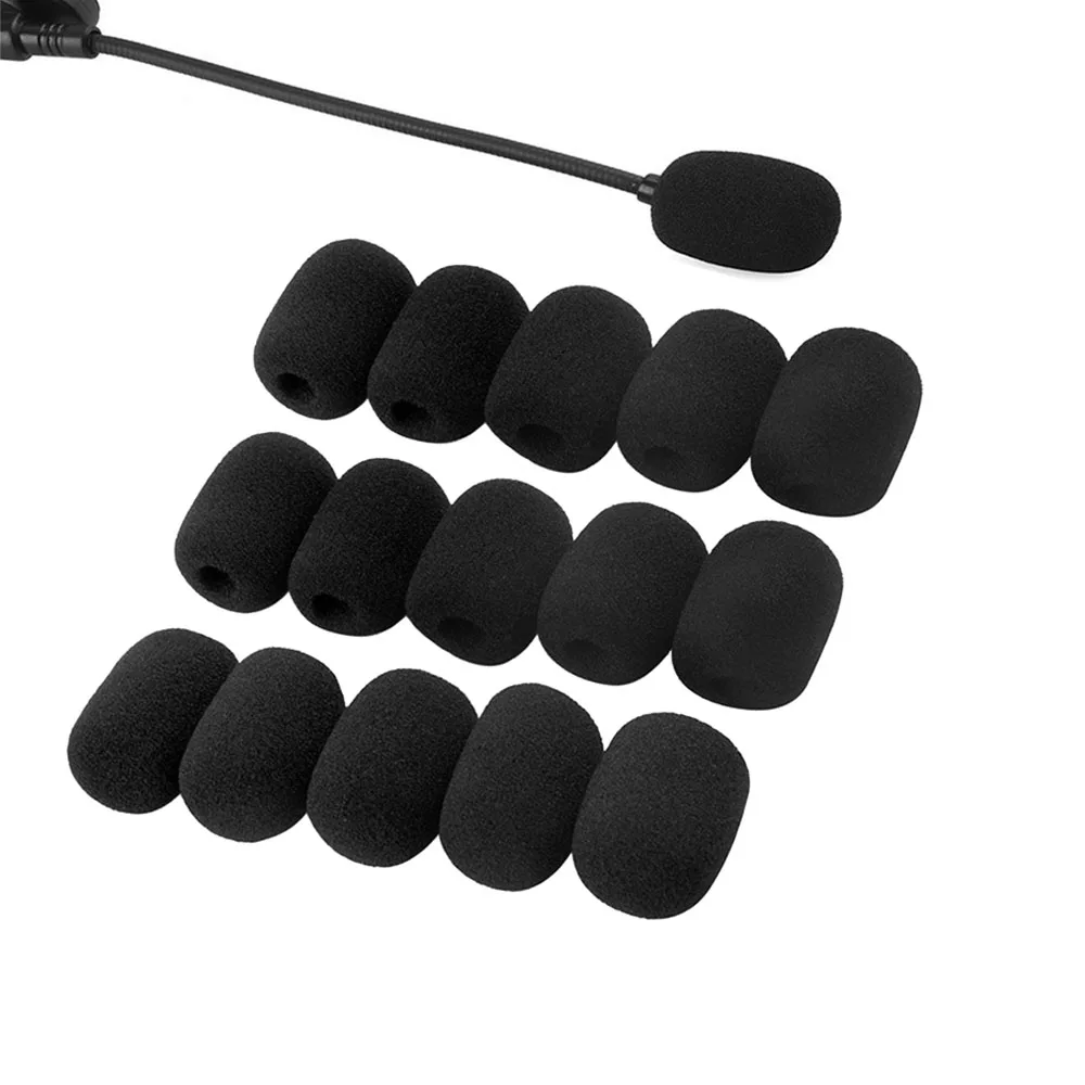 

15 шт., черная защита для микрофона