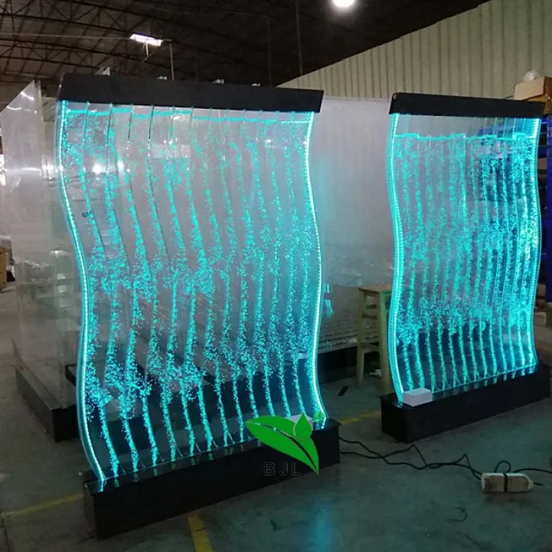Фото Светодиодная S-образная LED-панель для аквариума, домашний декор, внутренний водопад, пузырьковая стена №2