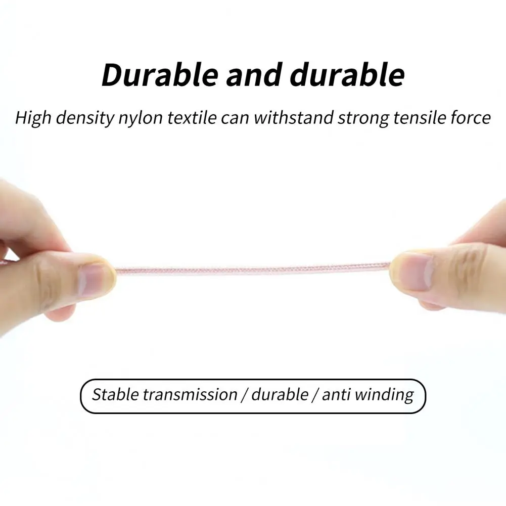 Fast Charging USB Cable For iPhone 13 12 11 Pro Max X XR XS 8 7 6s 5s Fast Data Charger USB Wire Cord  Nylon-Braide Cable