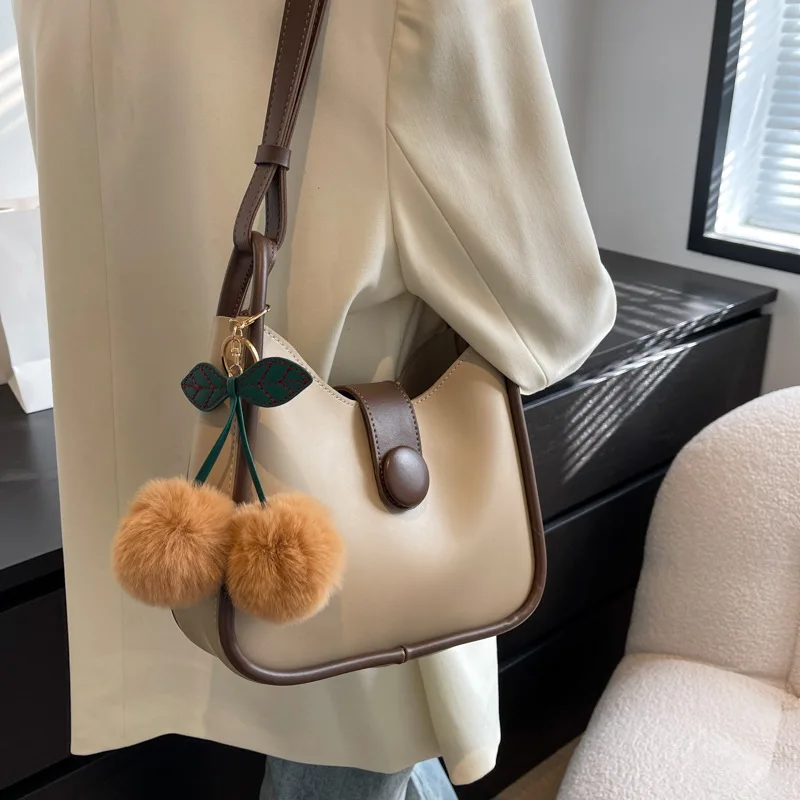 

2022 PU Leather Bucket Bags For Women Solid Color Luxury Tote Crossbody Bag Famous Brand Shoulder Bags Sac A Main Femme