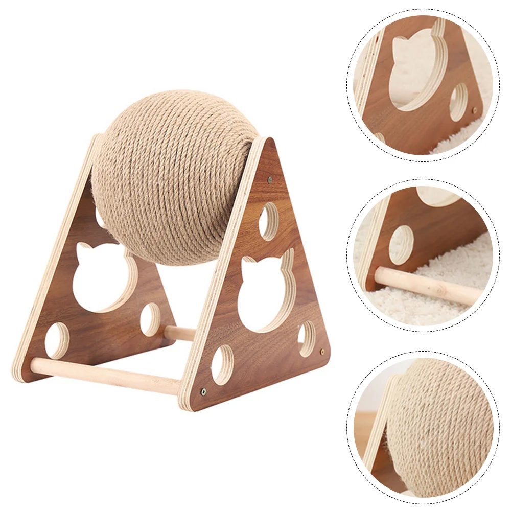 

Cat Scratcher Toy Grinding Claw Sisal Scratch Orb Pet Supplies Kitten Climbing Rack Stand
