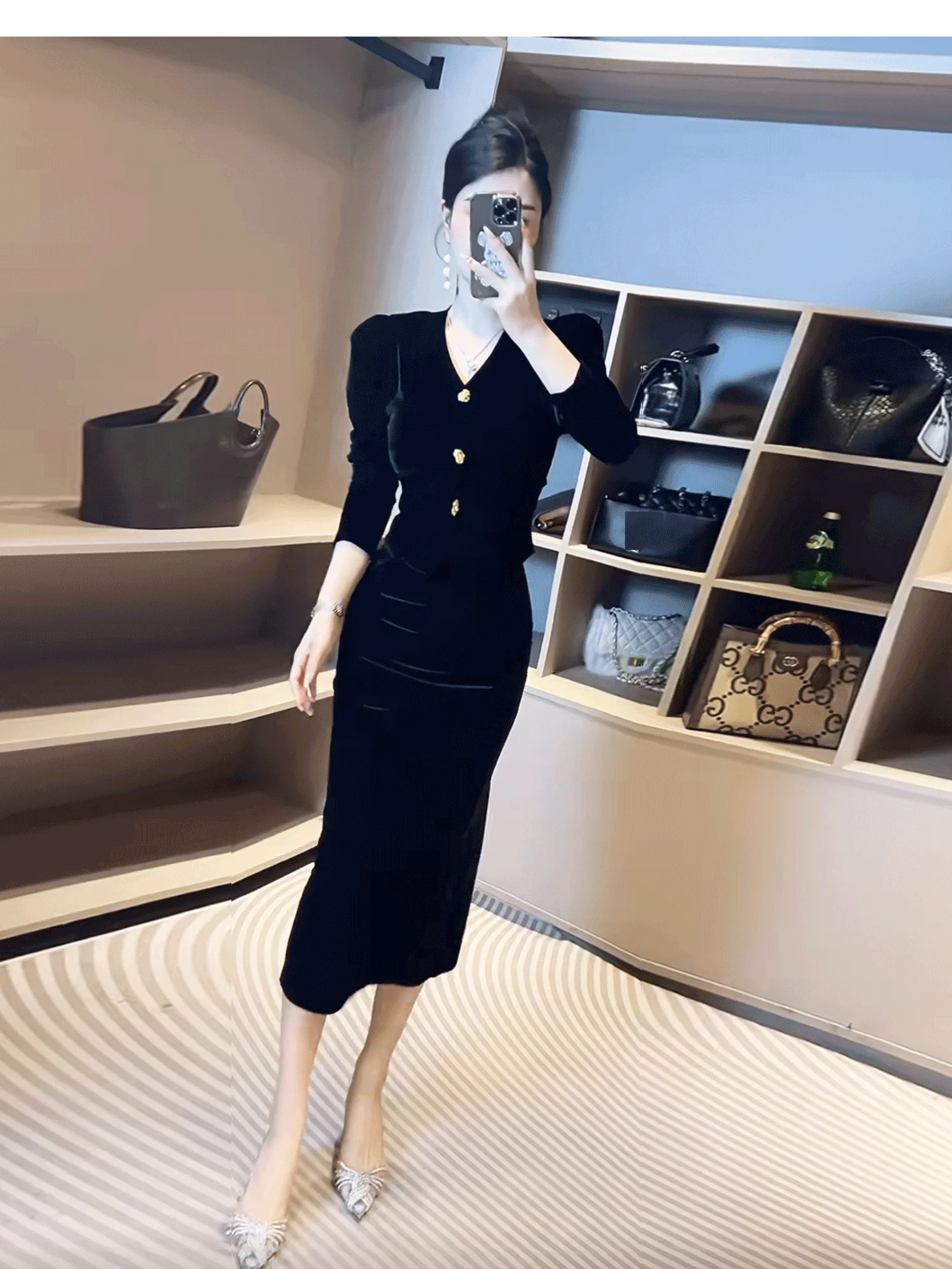 Весенняя одежда в комплекте. Высококачественная женская одежда. Золотой