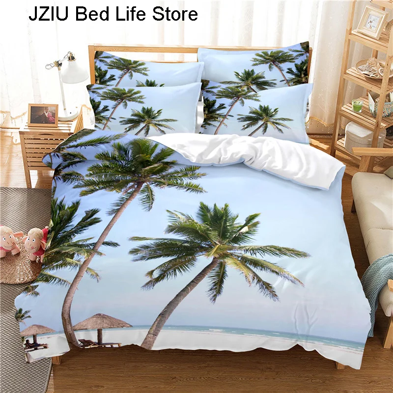 Мультяшное пляжное автомобильное постельное белье комплект с пододеяльником 3d