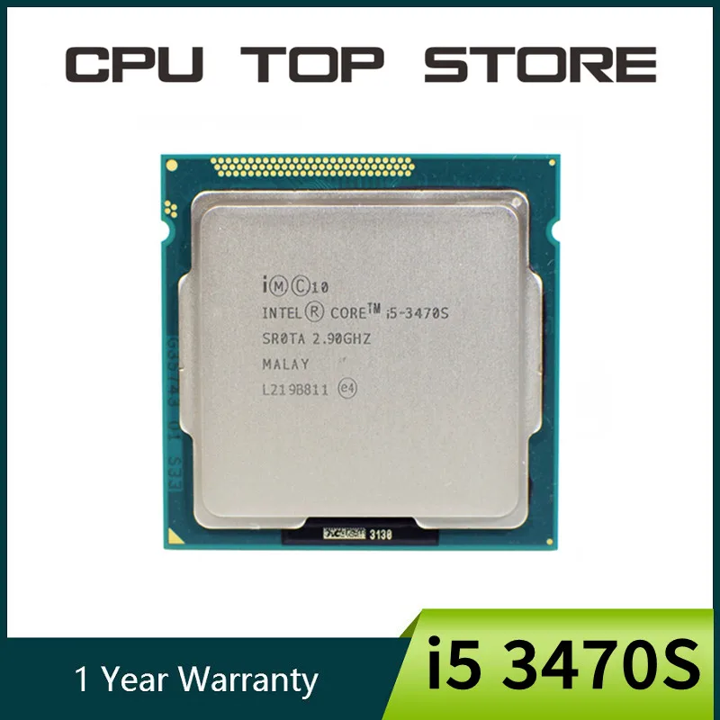 Бывший в употреблении процессор Intel Core i5 3470S 2 9 ГГц четырехъядерный 6 Мб 65 Вт LGA 1155 -