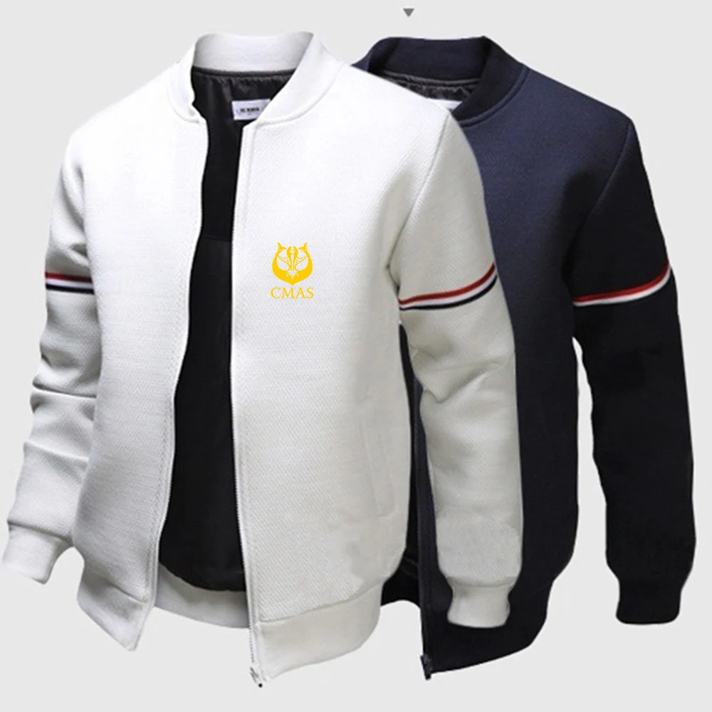 

2022 Scuba Diving CMAS Men's Spring And Autumn Sport Stand Collar Long Sleeve Zipper Coats Fight Jackets