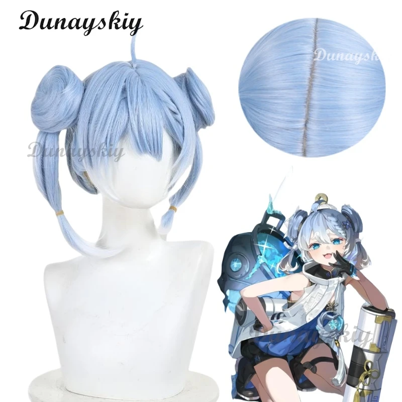 Youhu Косплей Парик Игра Wuthering Waves Синие волосы Антикварский Huanglong Хэллоуин Костюм