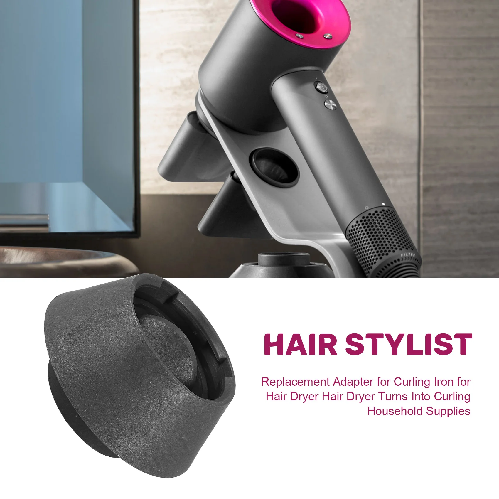 Сменный адаптер для щипцов завивки Airwrap фена Dyson превращается в щипцы бытовые