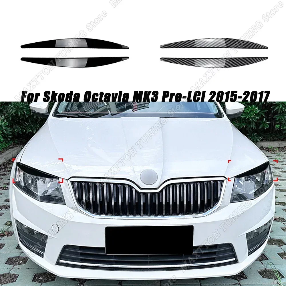 Накладка на фару для Skoda Octavia MK3 Pre-LCI 2015 2016 2017