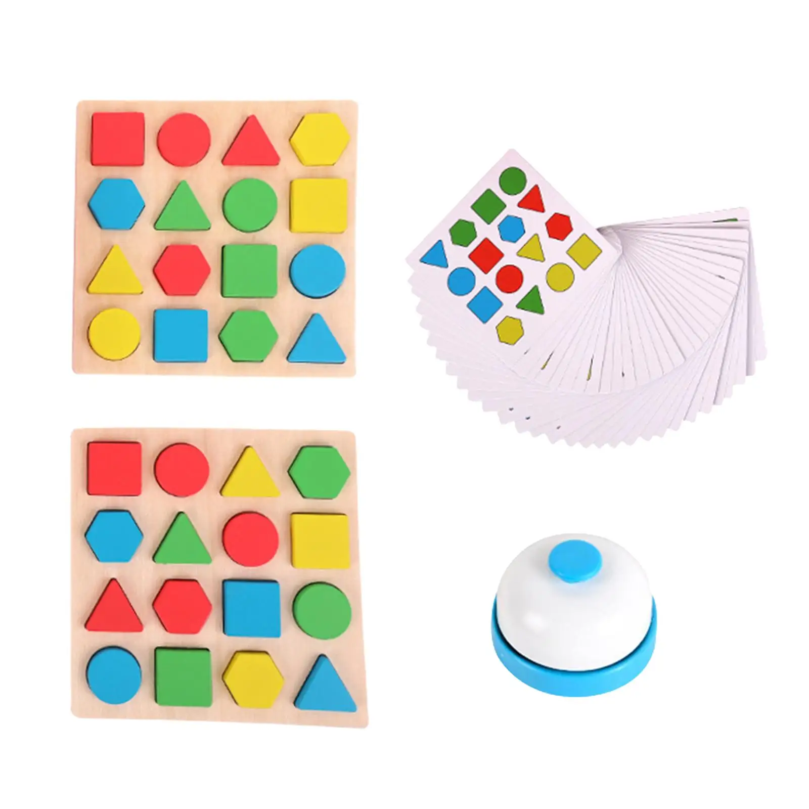 

Shape Matching Game Educational Learning Toy with Matching Cards for Girls
