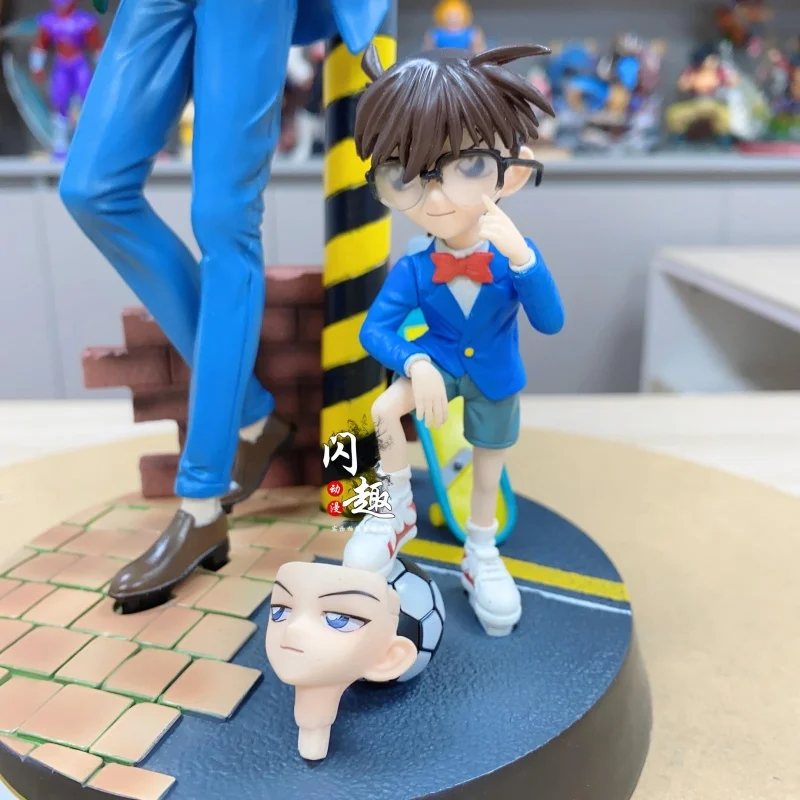 Горячее аниме Детектив Конан Kudou Shinichi Mouri Ran Haibara Ai ПВХ Фигурка Кукла Модель