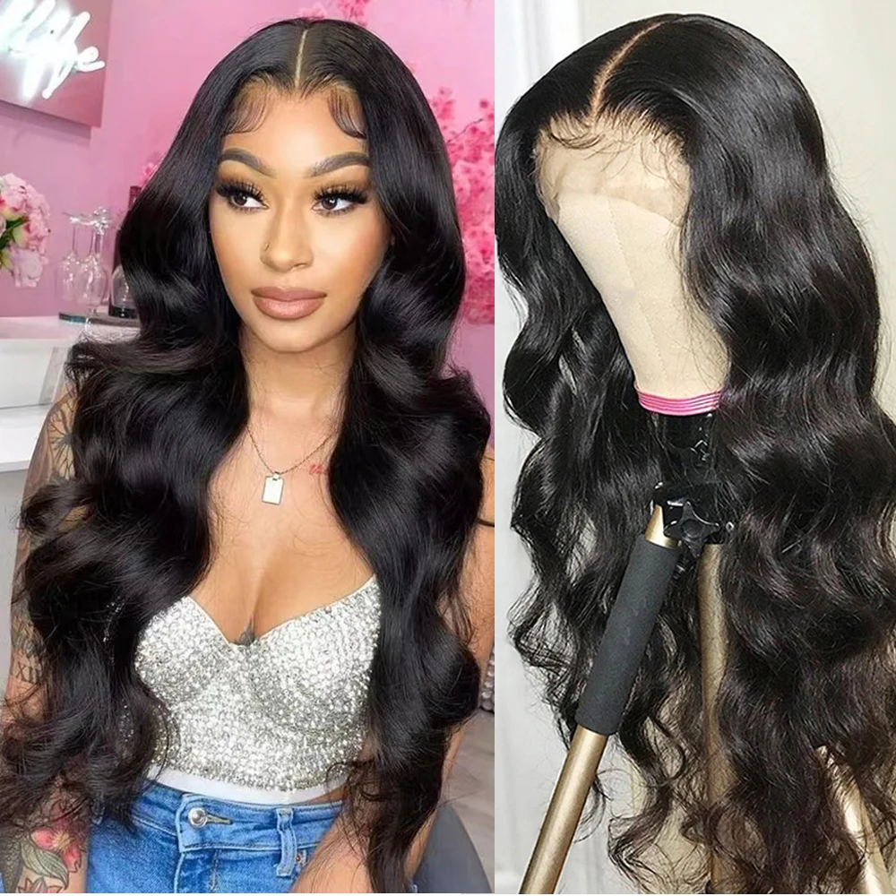 

30 32 Inch 13x4 13x6 HD Transparent Lace Front Wigs Body Wave Lace Frontal Wig For Women 4x4 Lace Closure Cheap Wig 180% Density