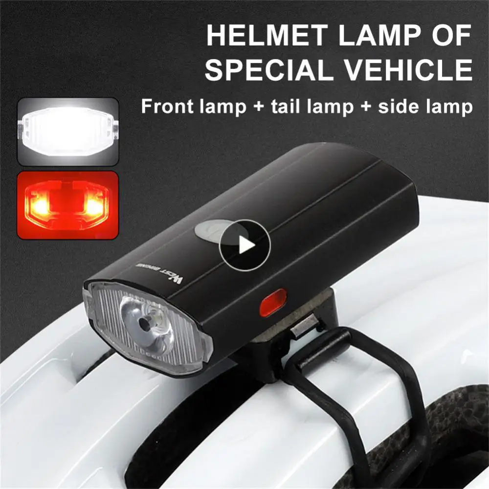 

Aluminum Alloy Warning Light Led Ipx4 Waterproof Night Riding Front Lamp Usb Charging Small Cycling Supplies 2000ma Headlight