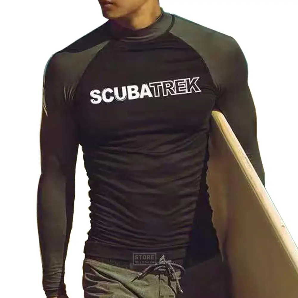 

Swimming T-shirt Swimsuit Men UV Protection Beach Rash Guard Swimwear Diving Surfing Rashguard Long Sleeve Swimsuit Surf T-shirt