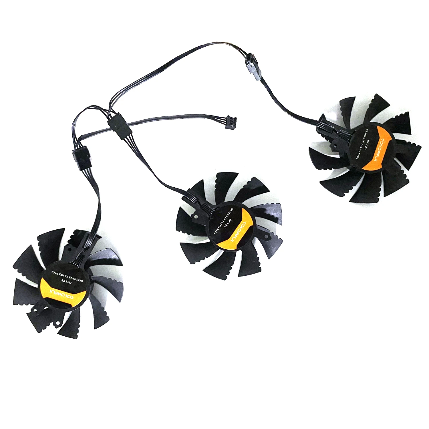 Новый вентилятор для графического процессора iGame GTX 1070Ti/GTX1080/GTX1060/GTX1050 3 шт. 75 мм 4